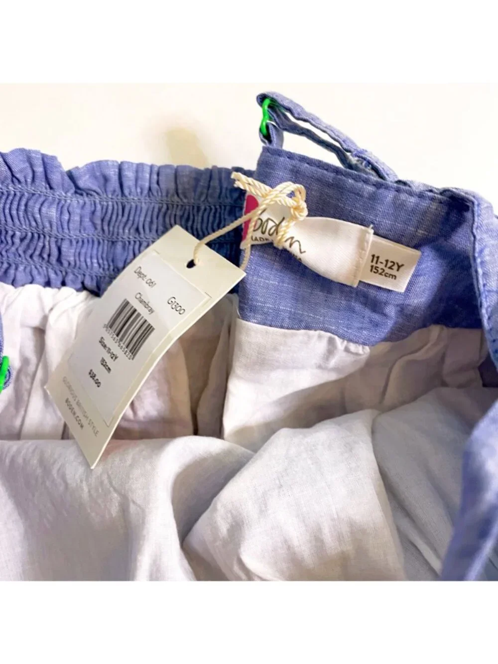 NWT Mini Boden Chambray Floatie Tank Top, Size 11/12